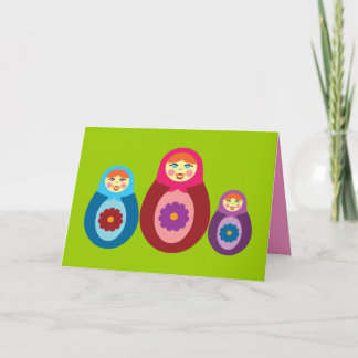 Matryoshka Dolls Card