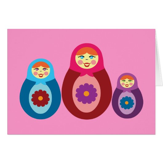 Matryoshka Dolls Cards (Front Horizontal)
