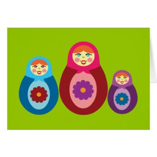 Matryoshka Dolls Cards