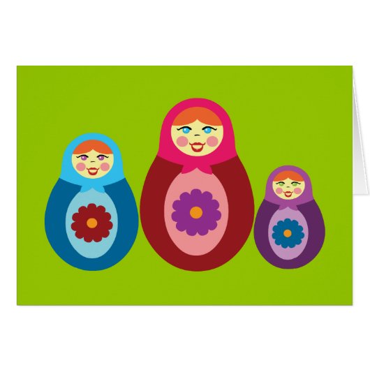 Matryoshka Dolls Cards (Front Horizontal)