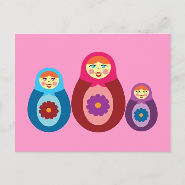 Matryoshka Dolls Postcard (Front)