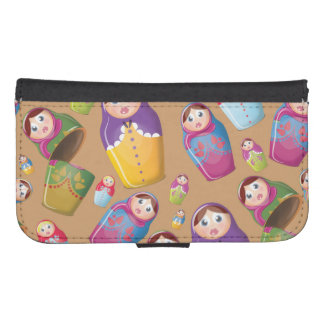 Matryoshka Dolls Samsung S4 Wallet Case