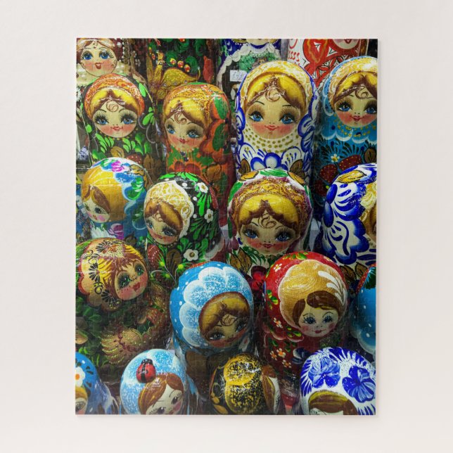 Matryoshka Dolls Souvenir Kiosk Travel Photo Jigsaw Puzzle (Vertical)