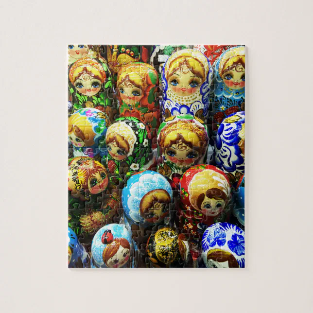 Matryoshka Dolls Souvenir Kiosk Travel Photo Jigsaw Puzzle Zazzle