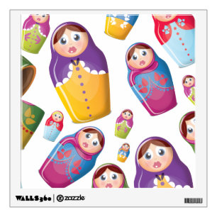Matryoshka dolls wall decal