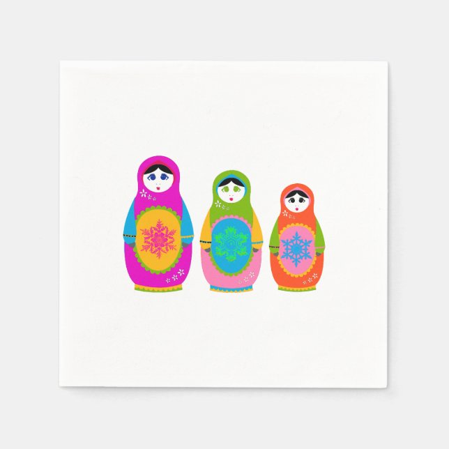 Matryoshka Paper Napkins (Front)