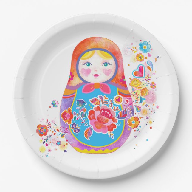 Matryoshka Paper Plates (Front)