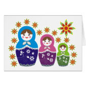 Matryoshka Russian dolls & sunflowers custom (Front Horizontal)