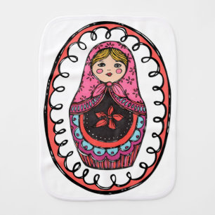 Matryoshka, Russian Nesting Doll Burb Cloth
