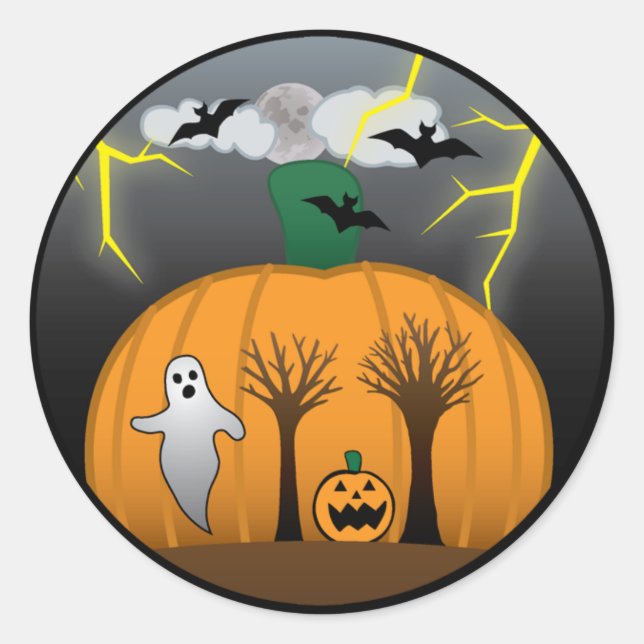 Mat's Halloween Sticker (Front)