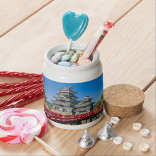 Matsumoto castle and bridge candy jar