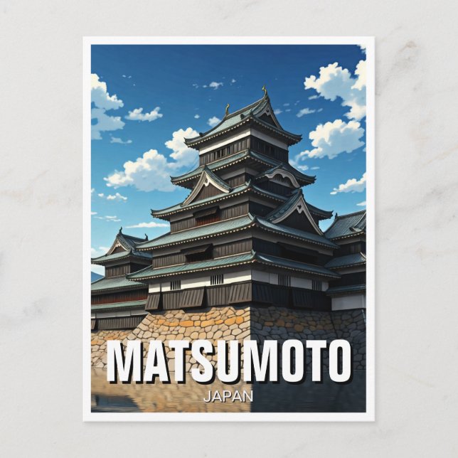 Matsumoto Castle Japan Postcard (Front)