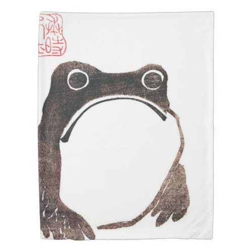 Matsumoto Hoji Frog Duvet Cover