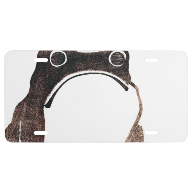 Matsumoto Hoji Frog License Plate (Front)