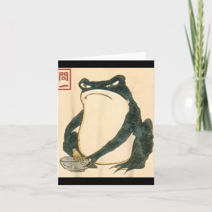 Matsumoto Hoji Japanese Frog Ukiyo-e Toad Meme Aes Card