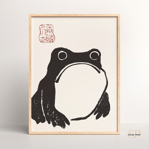 Matsumoto Hojis Sad Frog Art Print