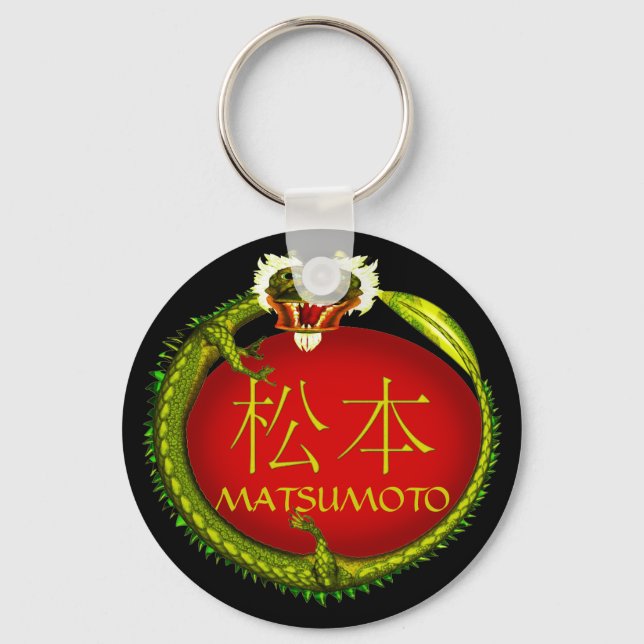 Matsumoto Monogram Dragon Keychain (Front)