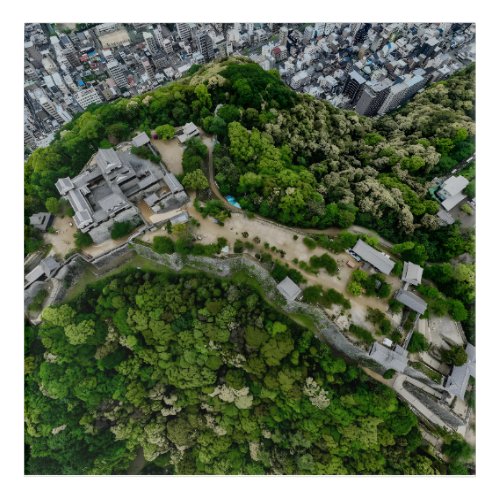 Matsuyama Castle from Above Acrylic Print
