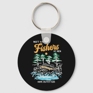 Matt 419 Fishers Of Men Christian Fishing Fathers Keychain