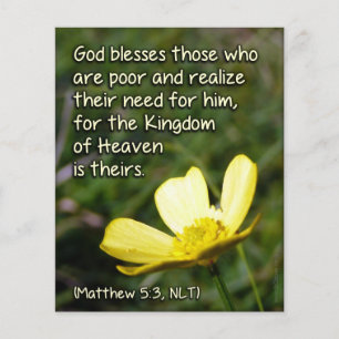 Matt 5v3 - God Blesses the Poor Flyer