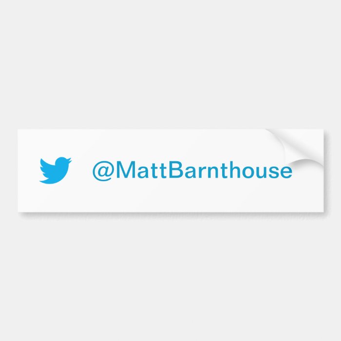 Matt Barnthouse Twitter Bumper Sticker