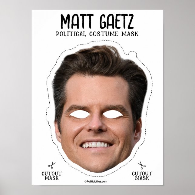 Matt Gaetz Costume Mask Poster (Front)