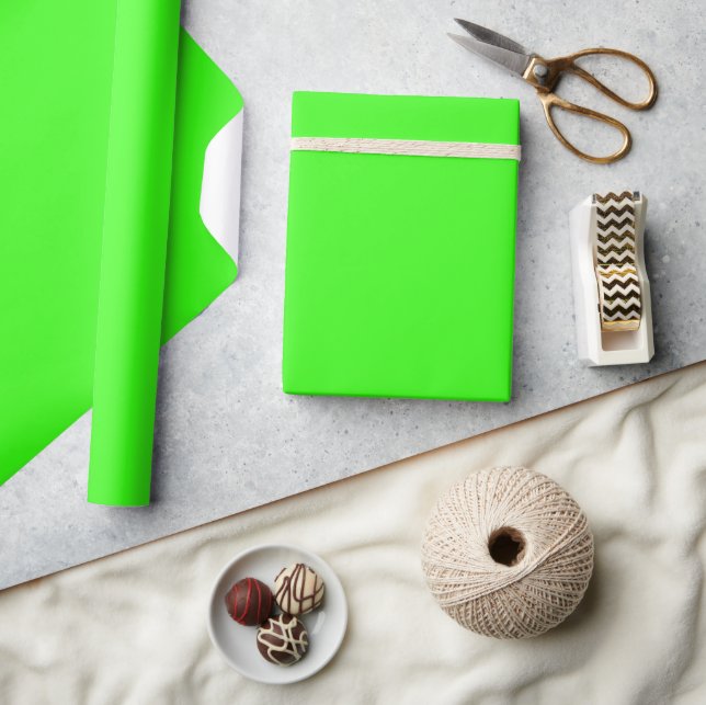 Matt Green, Solid Single Color Green Minimalist Wrapping Paper (Crafts)