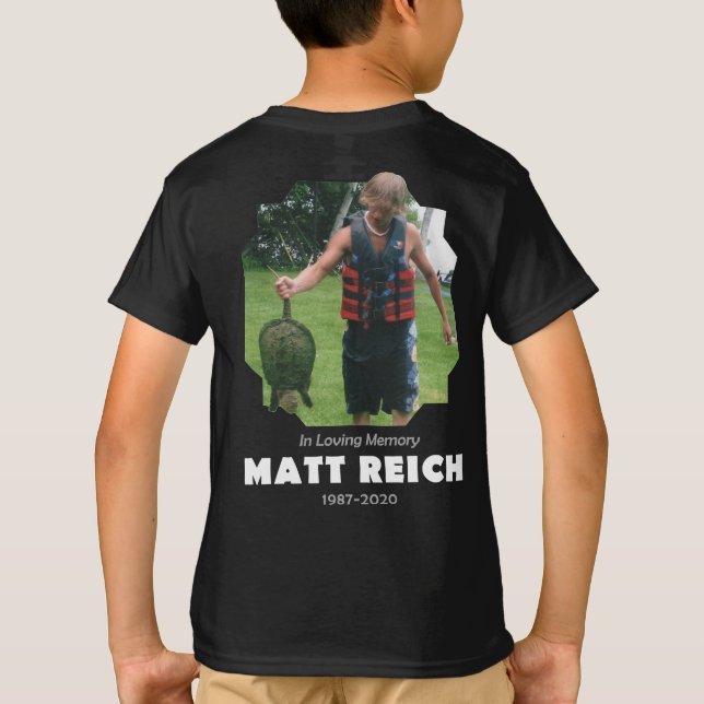 Matt Reich Memorial Kids Shirt (Back)