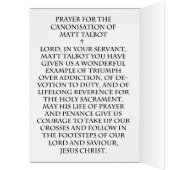 MATT TALBOT PRAYER AGAINST ADDICTION. CARDS (Inside (Left))