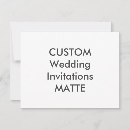 Matte 120lb 5.5" X 4.25" Wedding Invitations