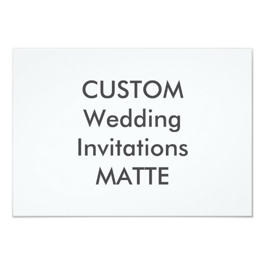 MATTE 120lb 5" x 3.5" Wedding Invitations | Zazzle.com