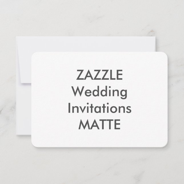MATTE 5” x 3.5" Wedding Invitations (Front)