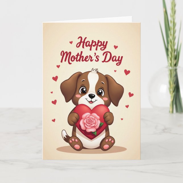 Matte Adorable Mothers Day Card (Front)