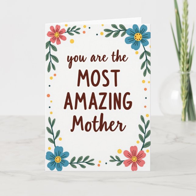 Matte Amazing Mother Card (Front)