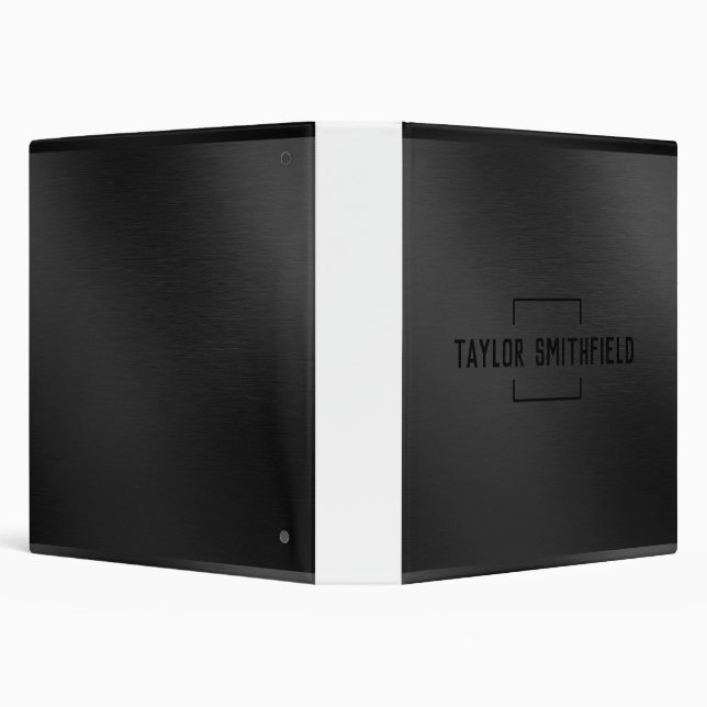 Matte Black 3 Ring Binder (Background)