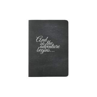 Matte Black Adventure Passport Holder