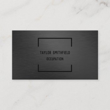 Matte Black Business Card by TwoTravelledTeens at Zazzle