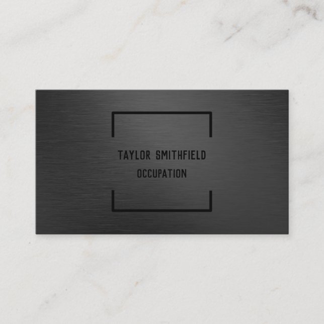 matte black business card (Front)