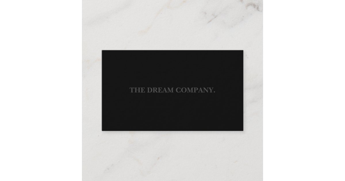 Matte Black Business Card | Zazzle