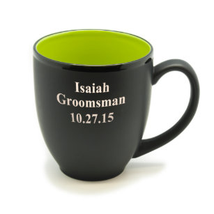 Personalized 16oz Groomsman Travel Mug, Design: BG4 - Everything Etched