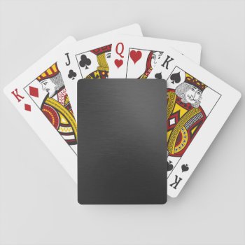 Matte Black Metal Playing Cards by TwoTravelledTeens at Zazzle