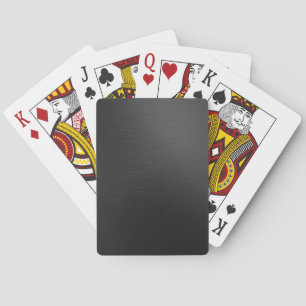 Matte Black Metal Poker Cards