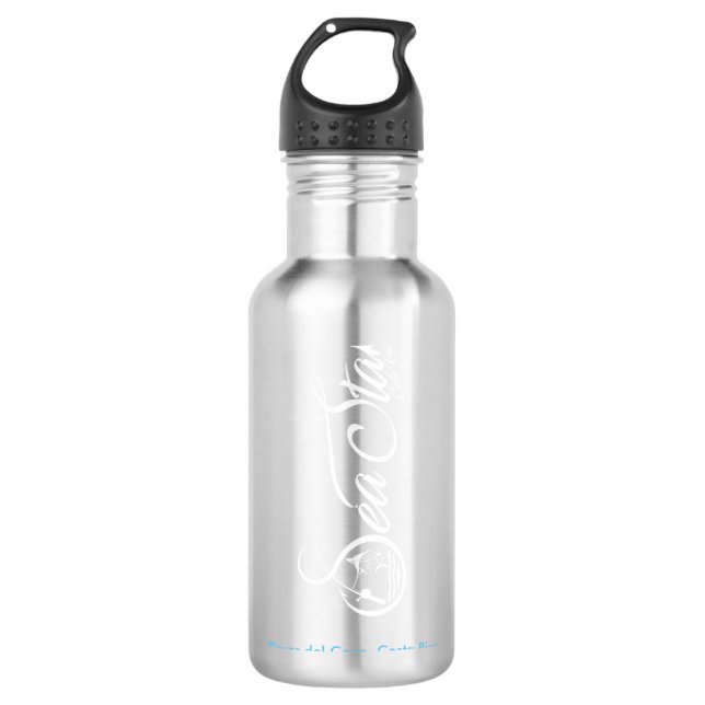 Matte Black Sea Star CR Water Bottle (Front)