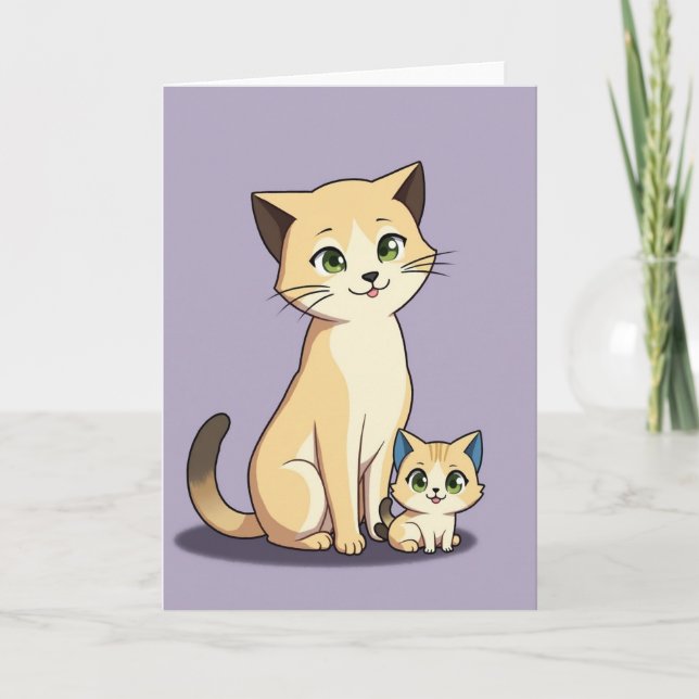 Matte Feline Friends Card (Front)