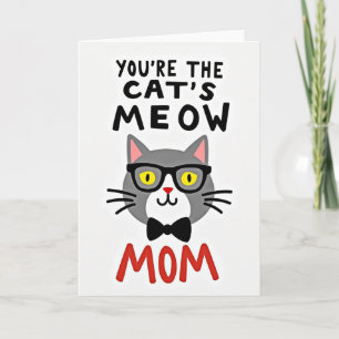 Matte Feline Great Mom Card