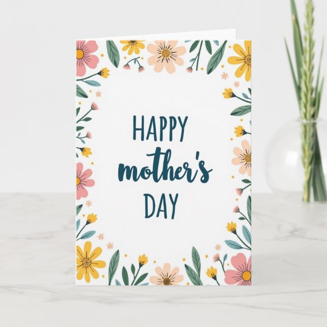 Matte Floral Affection Card (Front)
