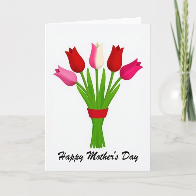 Matte Floral Bouquet Card (Front)