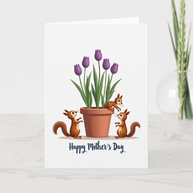 Matte Floral Friends Card (Front)
