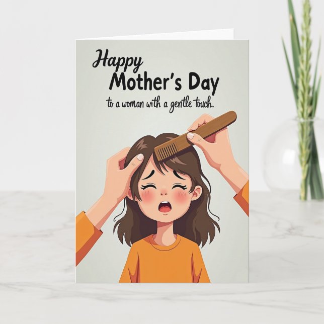Matte Gentle Touch Mothers Day Card (Front)