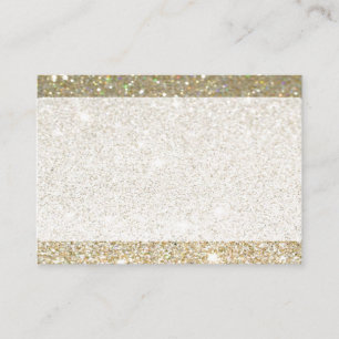Matte gold sparkle business cards or RSVP card